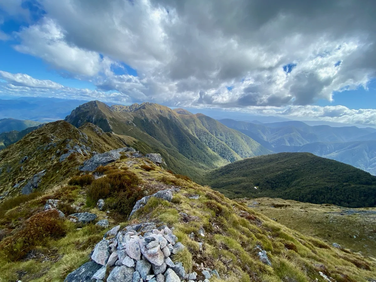 Ridge above Ghost Lake Hut